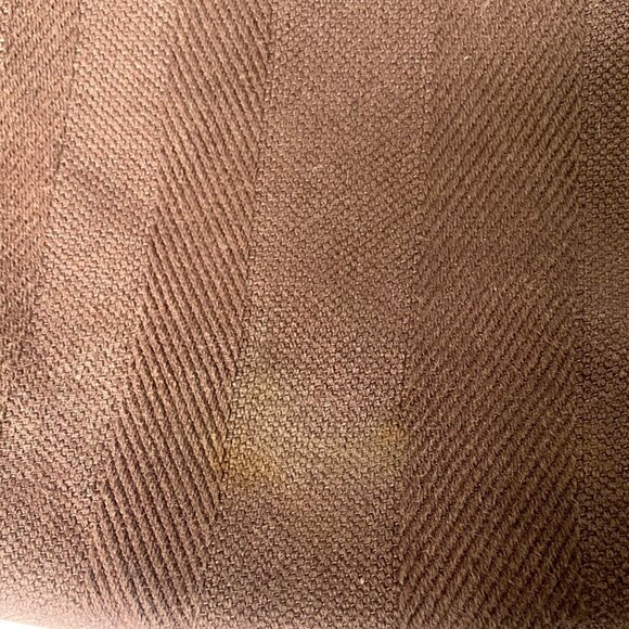 Thirty-One Brown Twill Canvas Simply Blessed Pink Embroidered Crossbody Bag - Picture 4 of 11